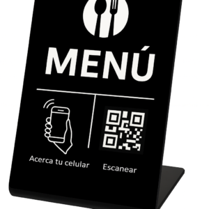 ACRÍLICO NFC + QR – MENÚ