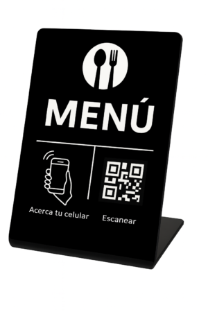 ACRÍLICO NFC + QR – MENÚ