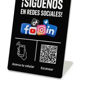 ACRÍLICO NFC + QR – PERFIL DIGITAL