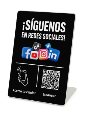 ACRÍLICO NFC + QR – PERFIL DIGITAL